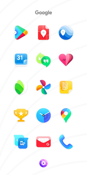 Nebula 应用内 Google 分组：谷歌系应用的手绘图标墙